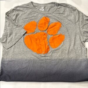 Gray and Orange Graphic T-Shirt